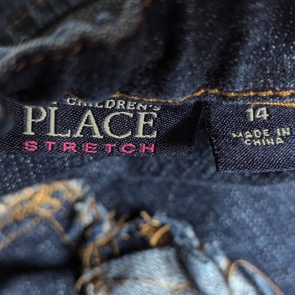 The Children's Place Girls Stretch Denim Embroidered Skirt Size 14 Girls - Picture 5 of 9